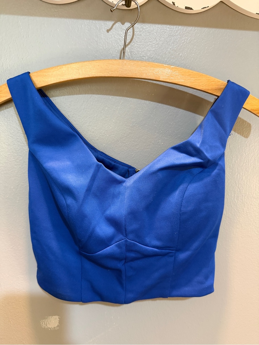 Speechless Royal Blue Cropped Tank Top Sz 3 Juniors